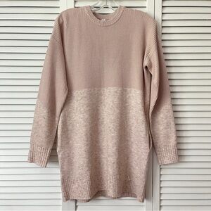 Lululemon Restful intentions pale pink sweater long with pockets long sleeve, S